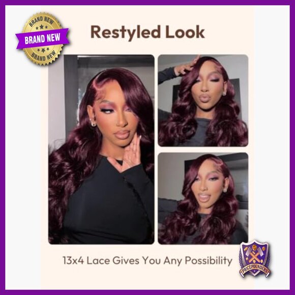 7x5 Lace Front Human Hair Wig, Glueless, Pre Plucked, 180% Density, 16 Inch main image 4